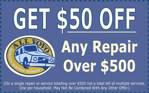 Volvo Repair Special Offer Coupon Seattle